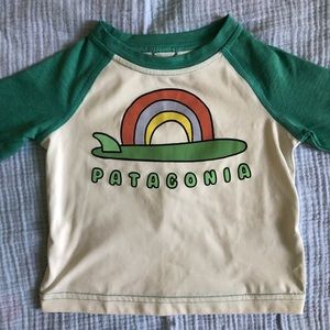 Patagonia Capilene Cool Daily swim shirt. 50+ UPF sun protection.